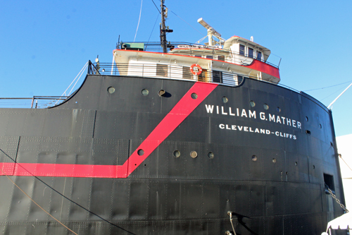 William G. Mather ship in Cleveland